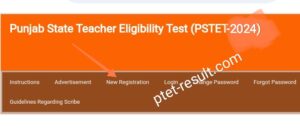 PSTET 2024 Online Registration