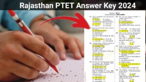 Rajasthan PTET answer key 2024